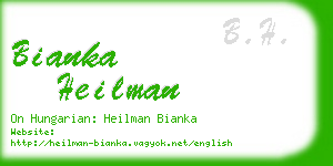 bianka heilman business card